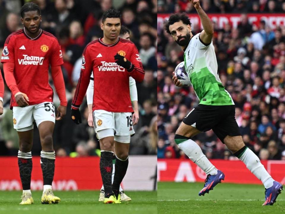 Manchester United y Liverpool empatan 2-2 en la Premier League.