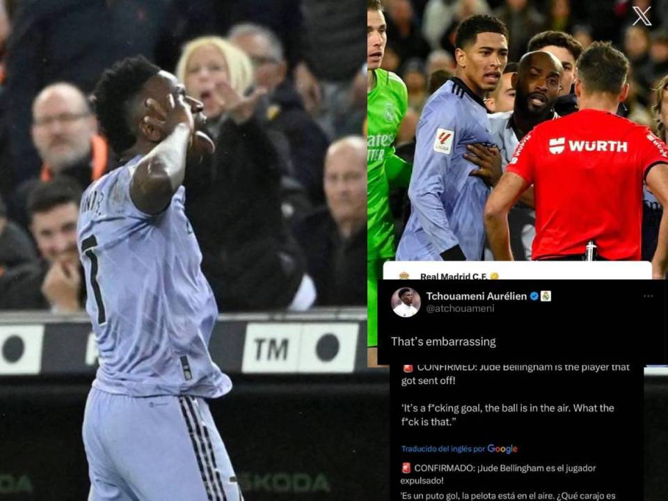“Vergonzoso”, “¿Qué carajos es eso?” Los jugadores del Real Madrid se mostraron muy molestos en sus redes sociales por el polémico gol que anularon a Bellingham
