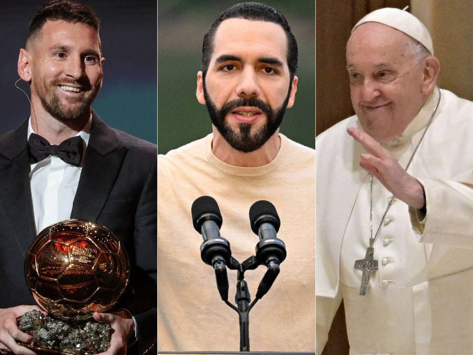 El futbolista Messi, el presidente de El Salvador y el papa Francisco son 10 de los personajes que marcaron la historia a nivel mundial este 2023.