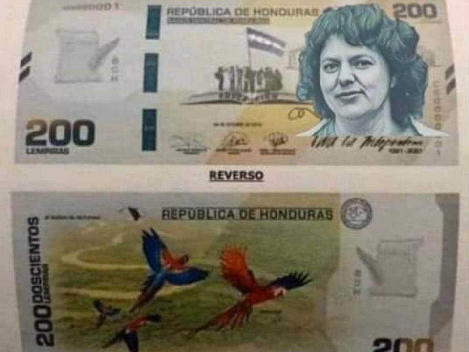 La imagen de la dirigente ambientalista Berta Cáceres estará en los billetes de 200 lempiras.