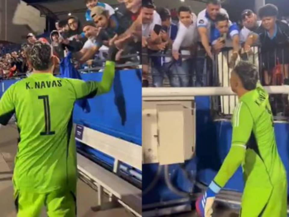 Keylor Navas y su bonito gesto con aficionados de Honduras tras no lograr llegar a Copa América