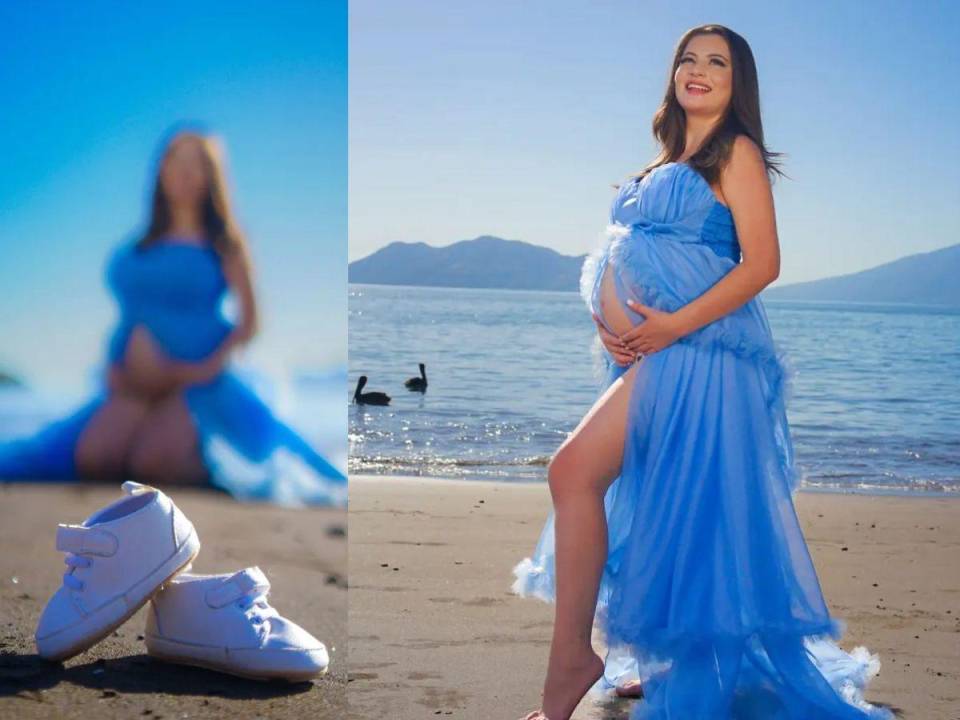 La periodista de deportes, Shirle Maryori Cálix Alvarado, realizó una sesión de fotos de maternidad en la playa con la finalidad de despedir su tierna pancita, pues está muy cerca del gran día en el que conocerá a su ansiado primogénito cuando dé a luz.