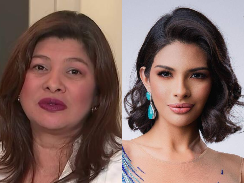 La madre de la nicaragüense lamento no poder asistir al evento del Mis Universo 2023, junto a su hija.