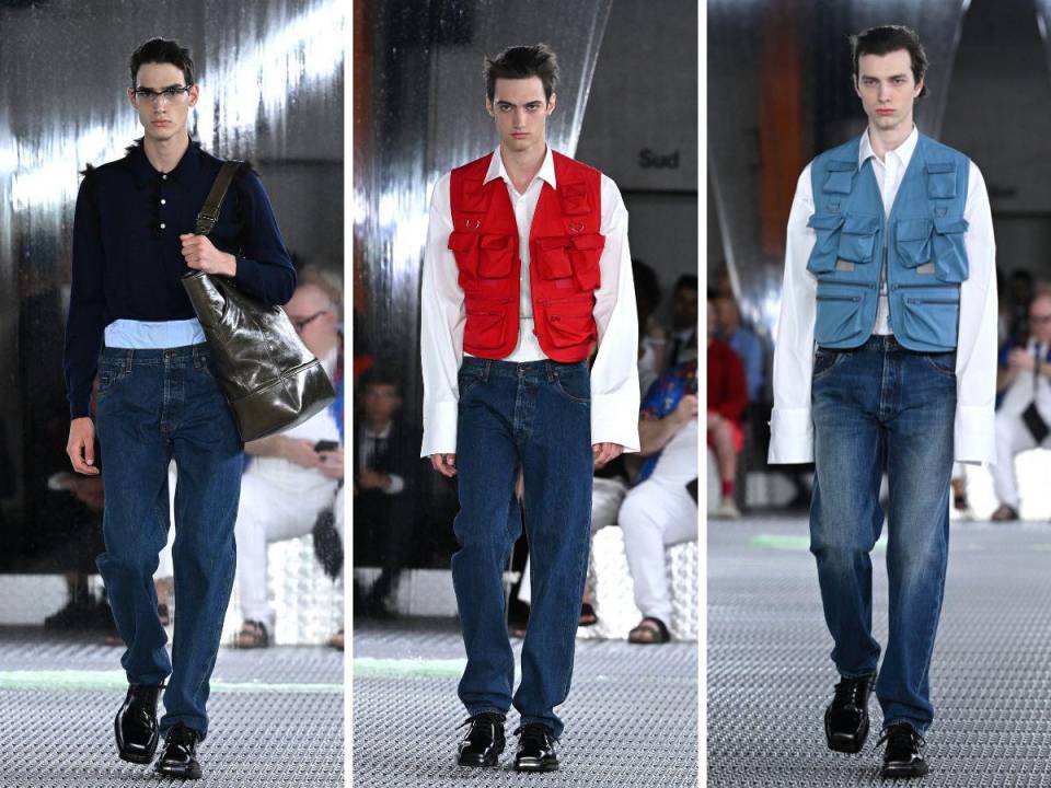 La icónica estilista Miuccia Prada y su compañero de equipo Raf Simons impresionaron en Milán con su nueva colección masculina que combina elegancia y comodidad para “liberar el cuerpo” del hombre.