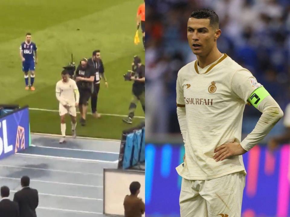 La polémica sucedió al finalizar el partido en el que el Al Hilal derrotó 2-0 al Al Nassr en un encuentro donde Ronaldo salió frustrado, ya que se alejan del primer lugar del campeonato.