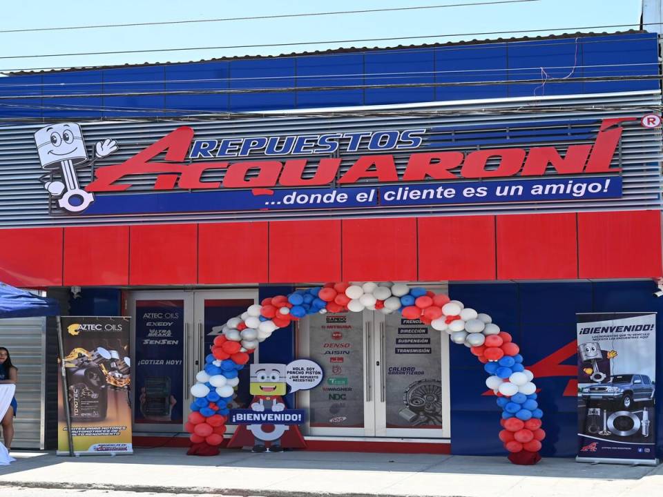 Repuestos Acquaroni inaugura su sexta sucursal en el país, ahora en Siguatepeque.