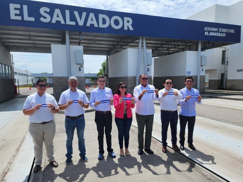 El lanzamiento de la Declaración Anticipada en aduana de El Amatillo contó con la participación de autoridades hondureñas y salvadoreñas.