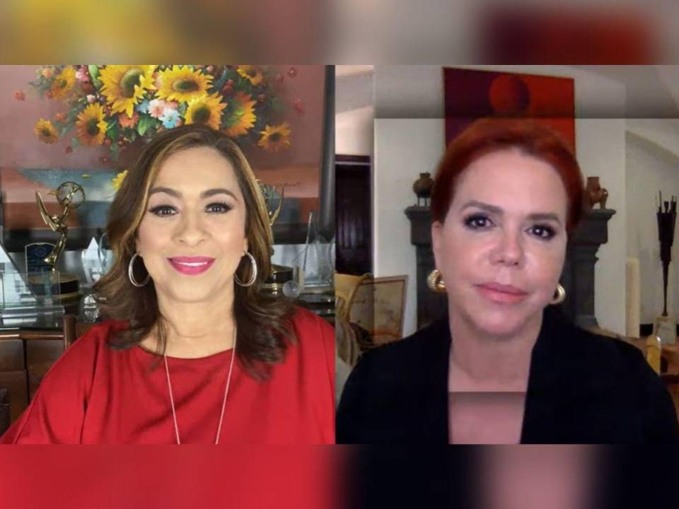 La hondureña Neida Sandoval entrevistó a María Celeste Arrarás.