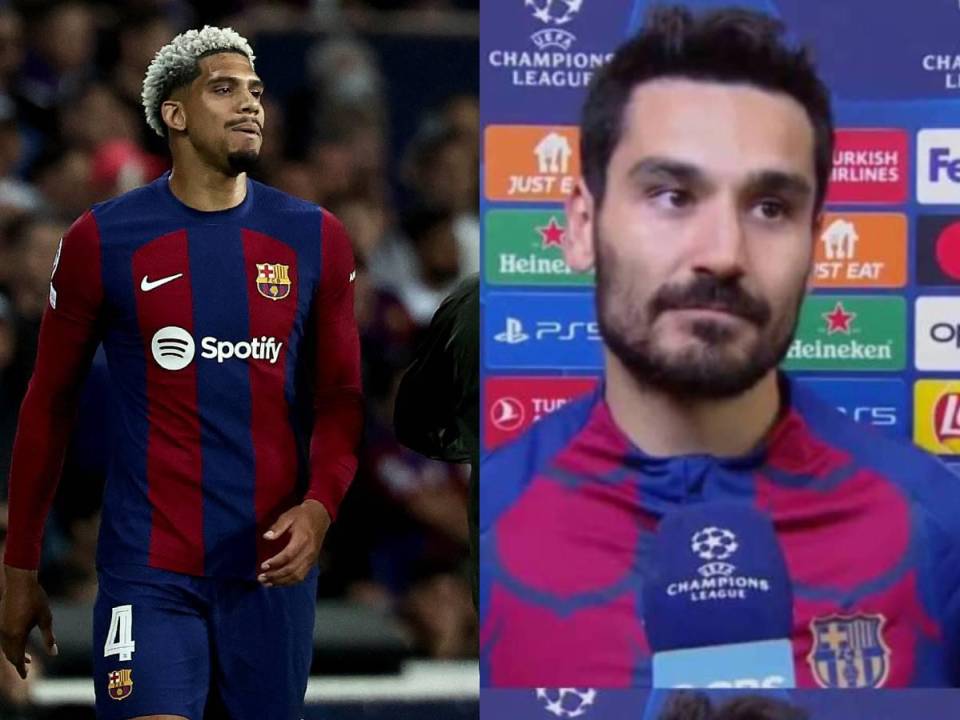 Araujo le respondió a Gündogan tras echarle la culpa de la eliminación del Barcelona en Champions.