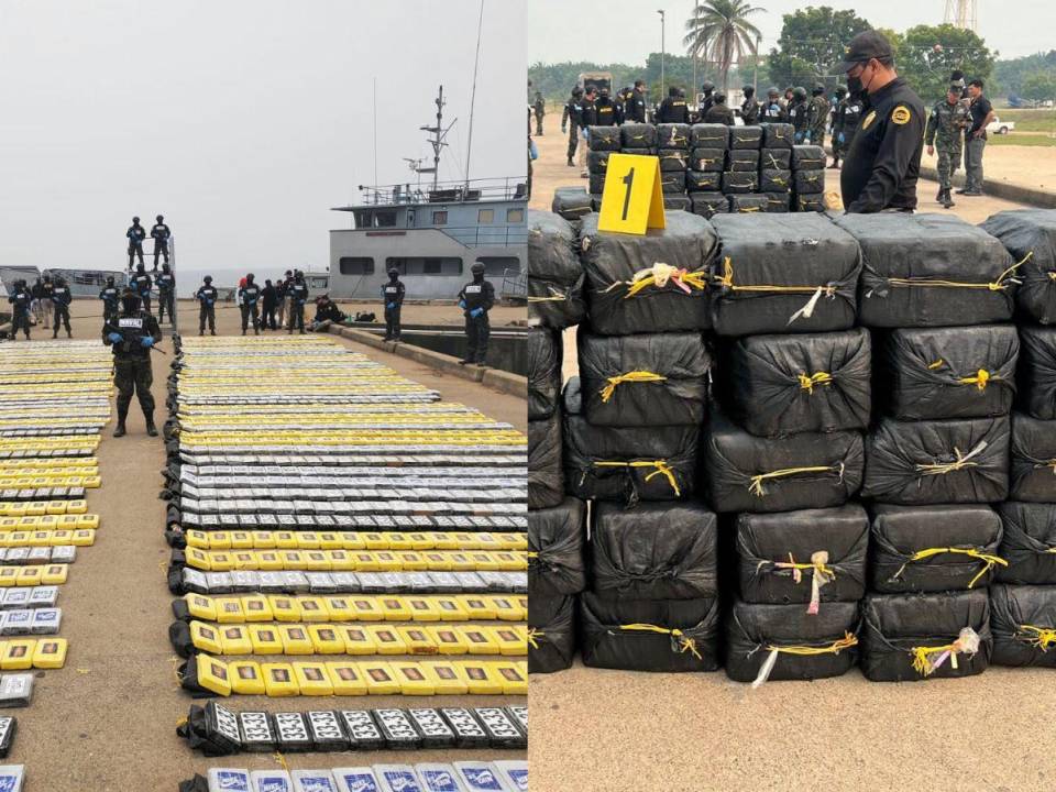 El Ministerio Público y la Fuerza Naval de Honduras colaboraron en una operación conjunta logrando una fuerte incautación que supera las 2.7 toneladas de cocaína, decomisada en alta mar.