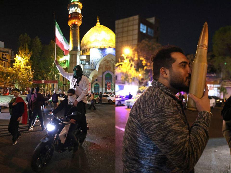 A pesar de tratarse de una agresión que podría iniciar un conflicto, ciudadanos iraníes salieron a las calles a celebrar el ataque aéreo contra Israel.