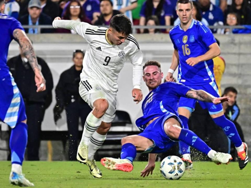 Argentina golea a Costa Rica en amistoso en Los Ángeles