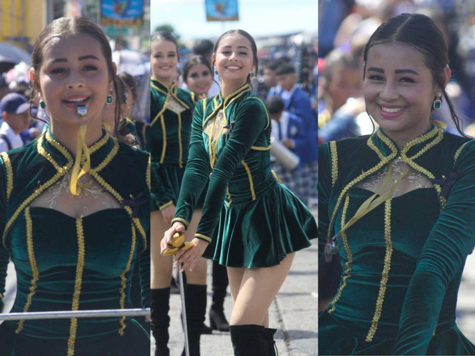Alessa Villatoro, capitana de las palillonas del Liceo Heiner Reyes, se convirtió en símbolo de elegancia y carisma en los desfiles que conmemoraron los 202 años de la independencia del país. Su inconfundible belleza y destreza con el bastón, hicieron que el público se rindiera ante su talento.
