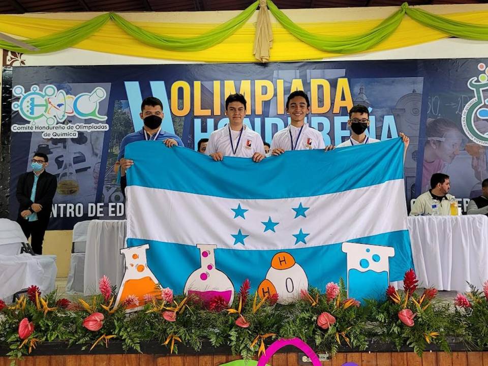Medallistas en la II Olimpiada Hondureña de Química que representó a Honduras en las Olimpiadas Internacionales de Química en 2022.