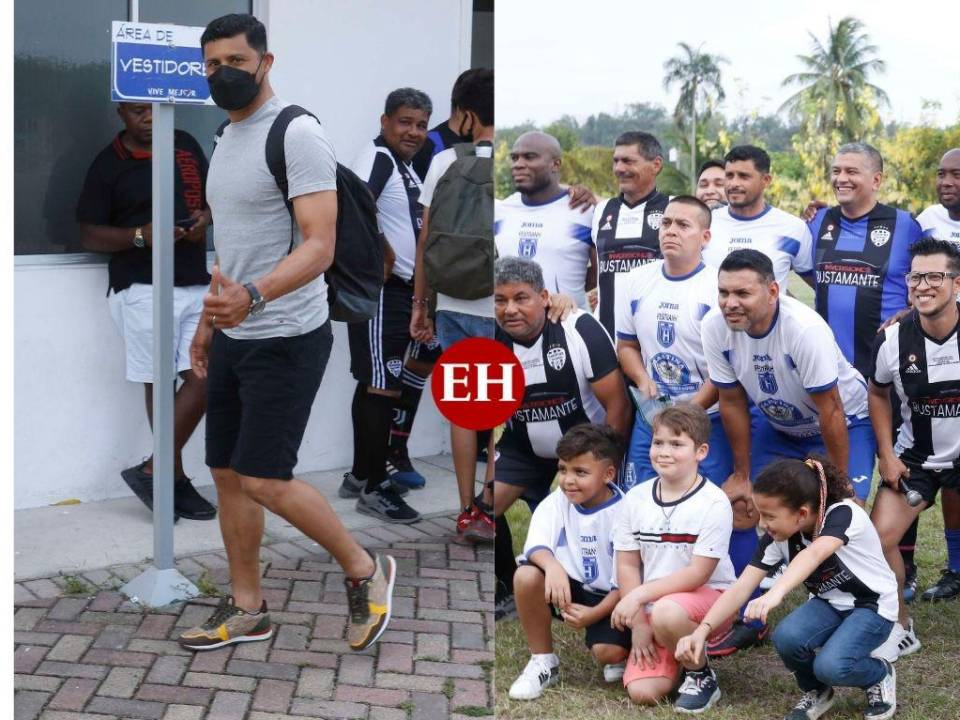 Noel Valladares participó en el juego de Leyendas entre Marathón y OLimpia donde se reencontró con exseleccionados y figuras de la Liga Nacional.