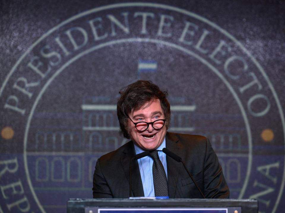 El nuevo presidente electo de Argentina, Javier Milei.