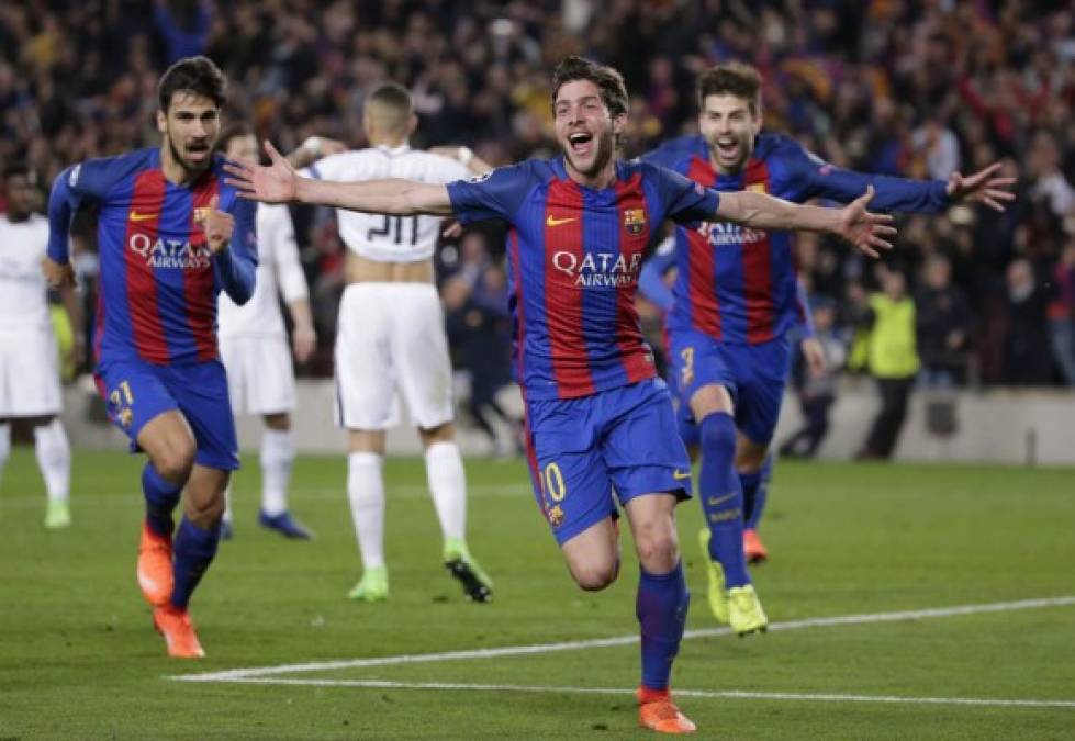 Las mejores fotos de la clasificación del Barcelona a cuartos de final de Champions