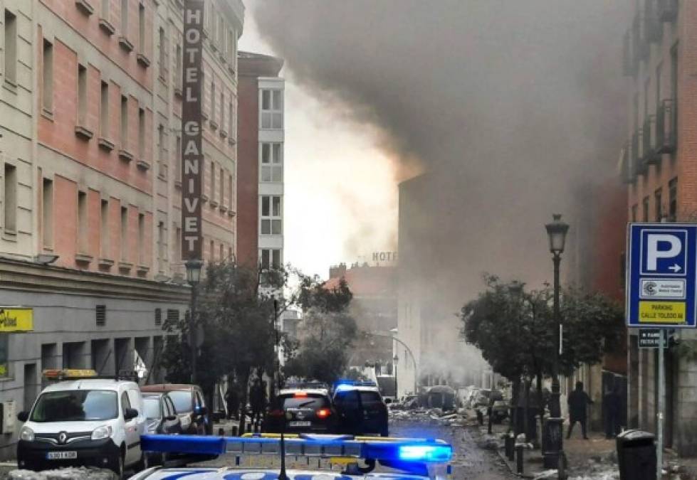 Impactantes imágenes que dejó explosión en un edificio de Madrid