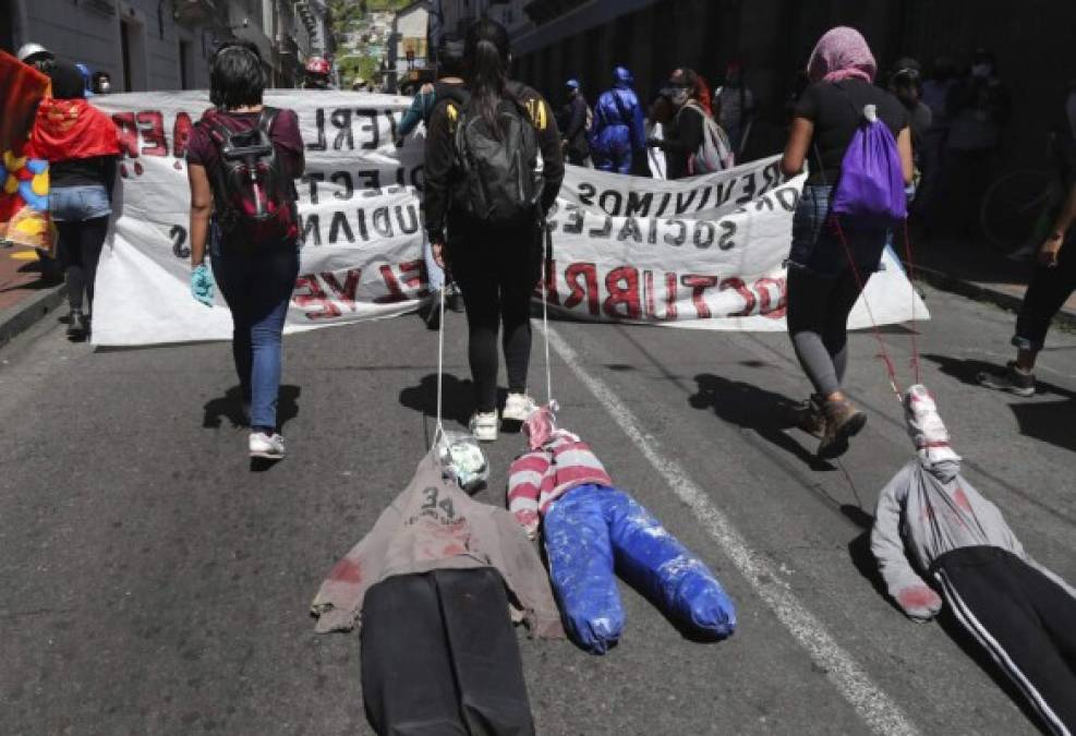 FOTOS: Miles de ecuatorianos protestan exigiendo comida, salud y trabajo