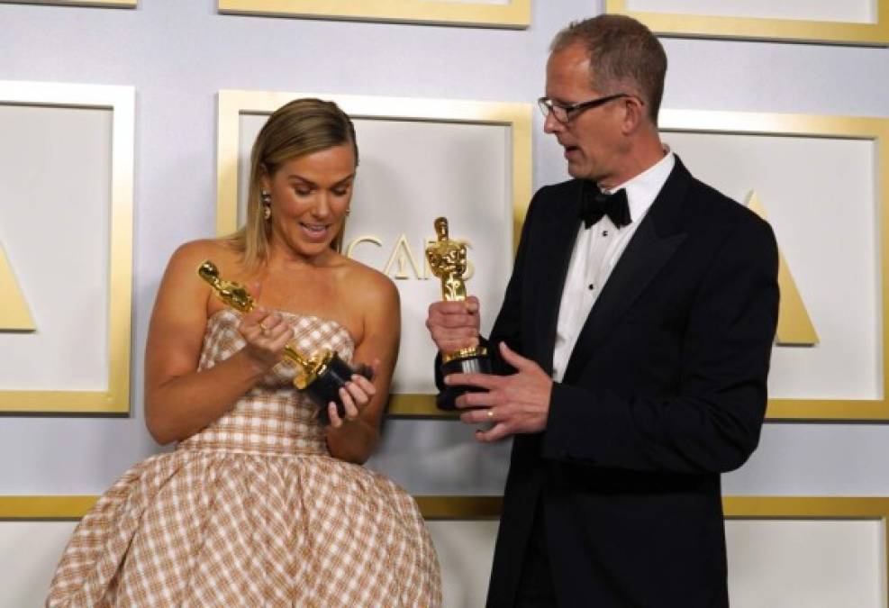 Las imágenes más inusuales de los Oscar 2021