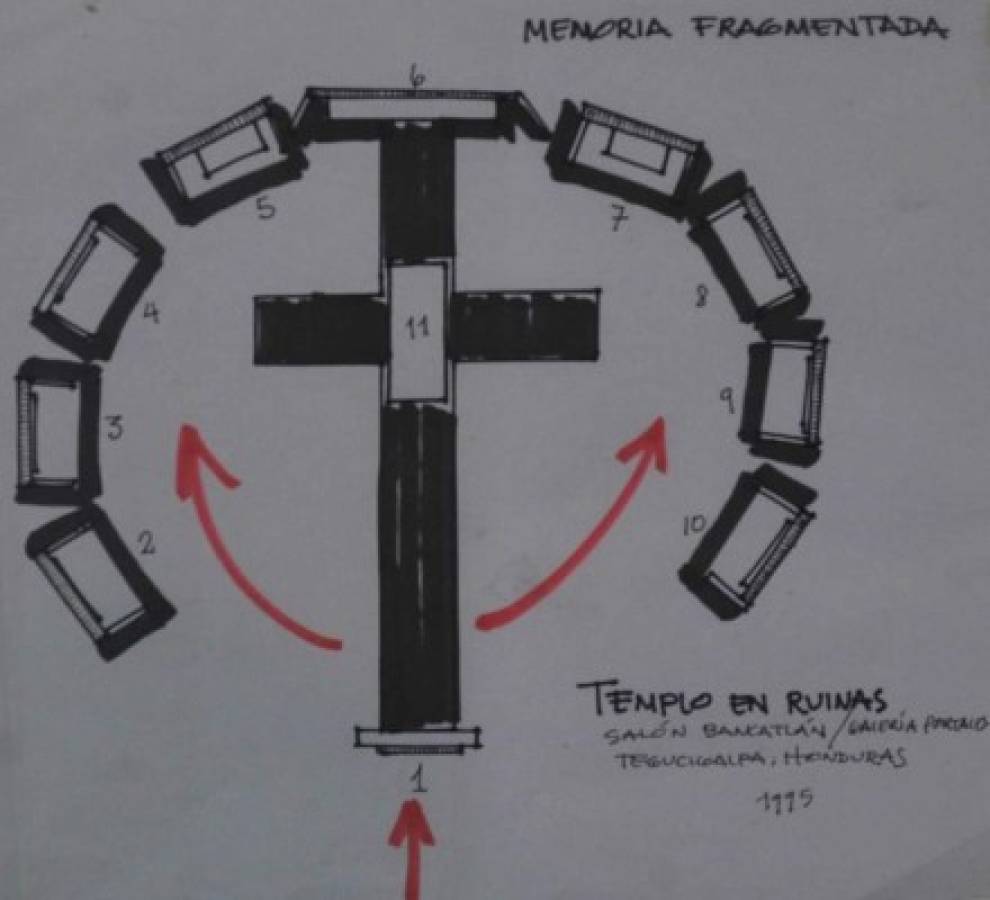'Templo en ruinas', o la memoria de una trayectoria artística
