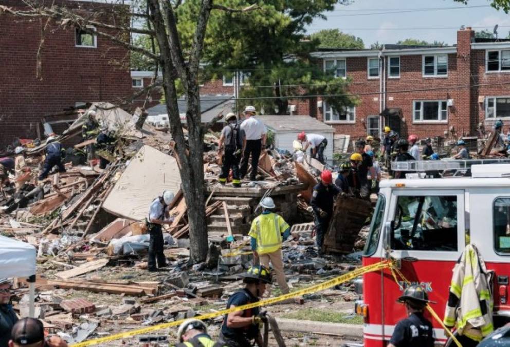 Las imágenes de la destrucción tras explosión en Baltimore  