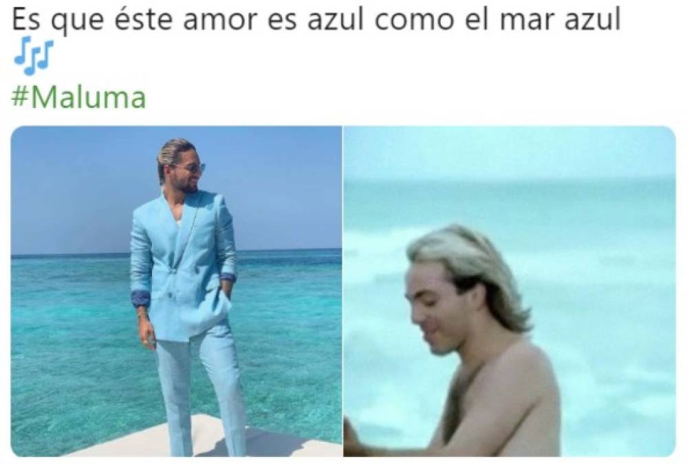 Los memes contra Maluma tras llamarse 'Juan del Mar'