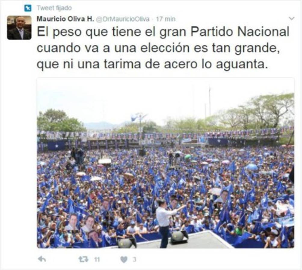 'El peso del nacionalismo' fue la causa por la que se desplomó tarima en Choluteca, según Mauricio Oliva