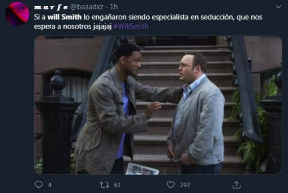 ¡Fanáticos destrozados! Los memes que dejó la infidelidad de la esposa de Will Smith