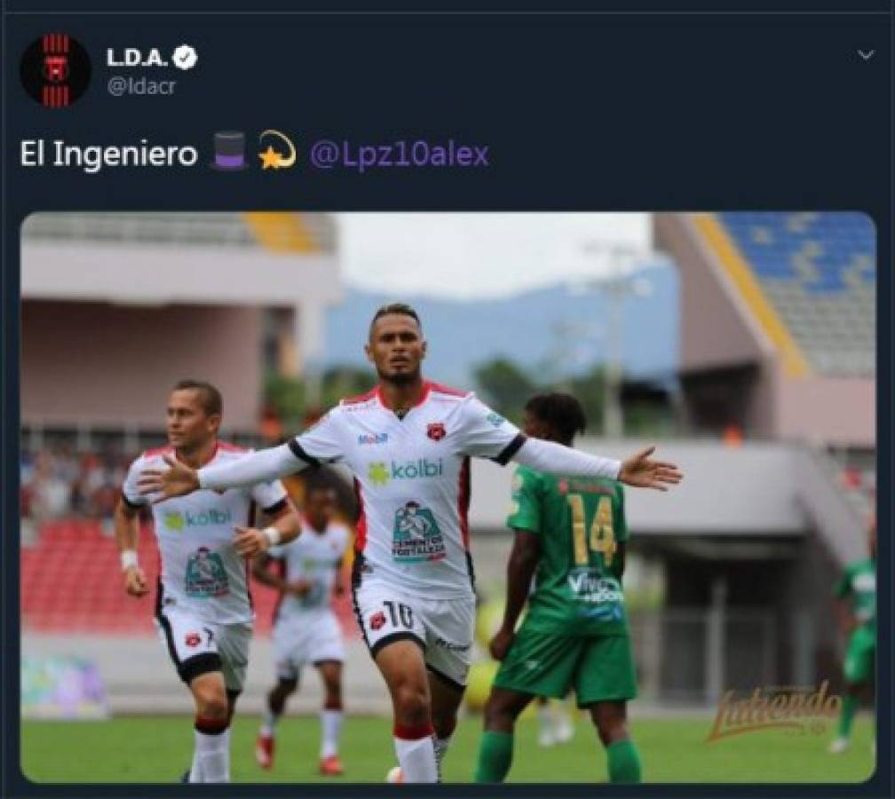 Liga Deportiva Alajuelense cataloga a Alex López como 'El Ingeniero'   