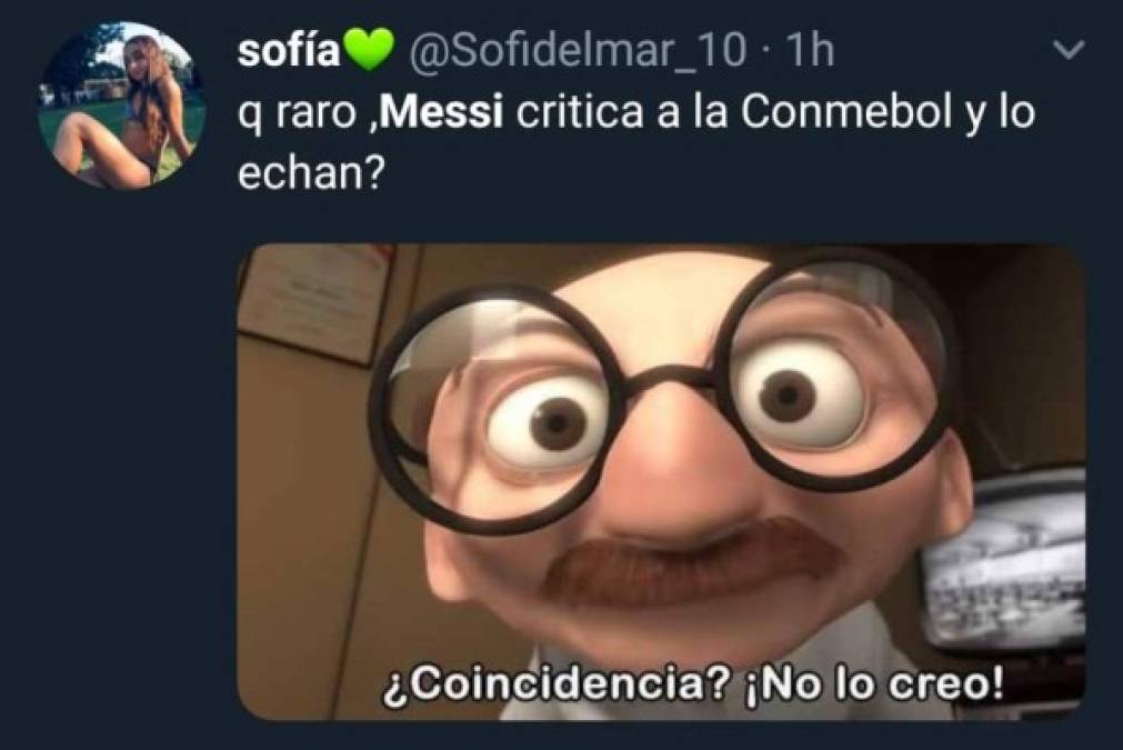 Messi es víctima de memes tras ser expulsado en el partido Argentina vs Chile en Copa América