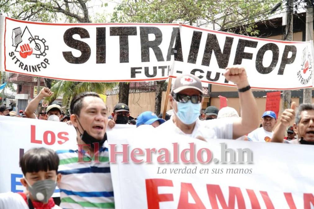 Día del Trabajador 2022: imágenes de las marchas del 1 de mayo en Honduras