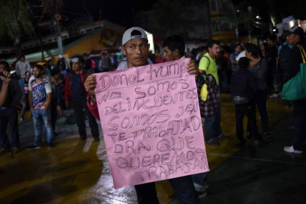 Las dramáticas imágenes que ha dejado a su paso la caravana migrante de hondureños