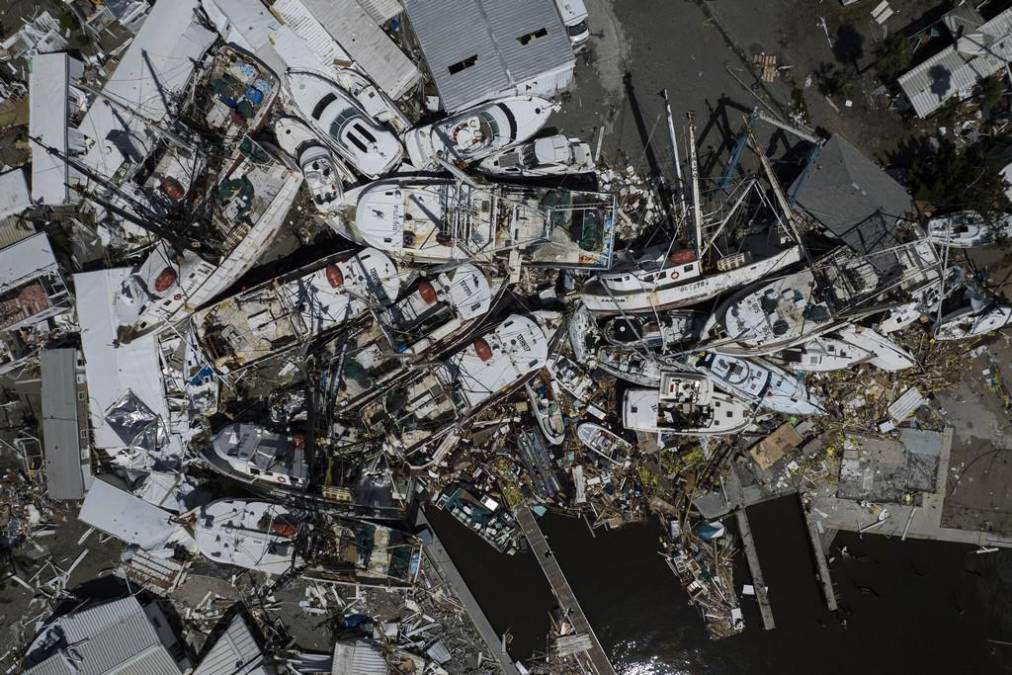 Imágenes aéreas muestran la devastación que dejó Ian en Florida
