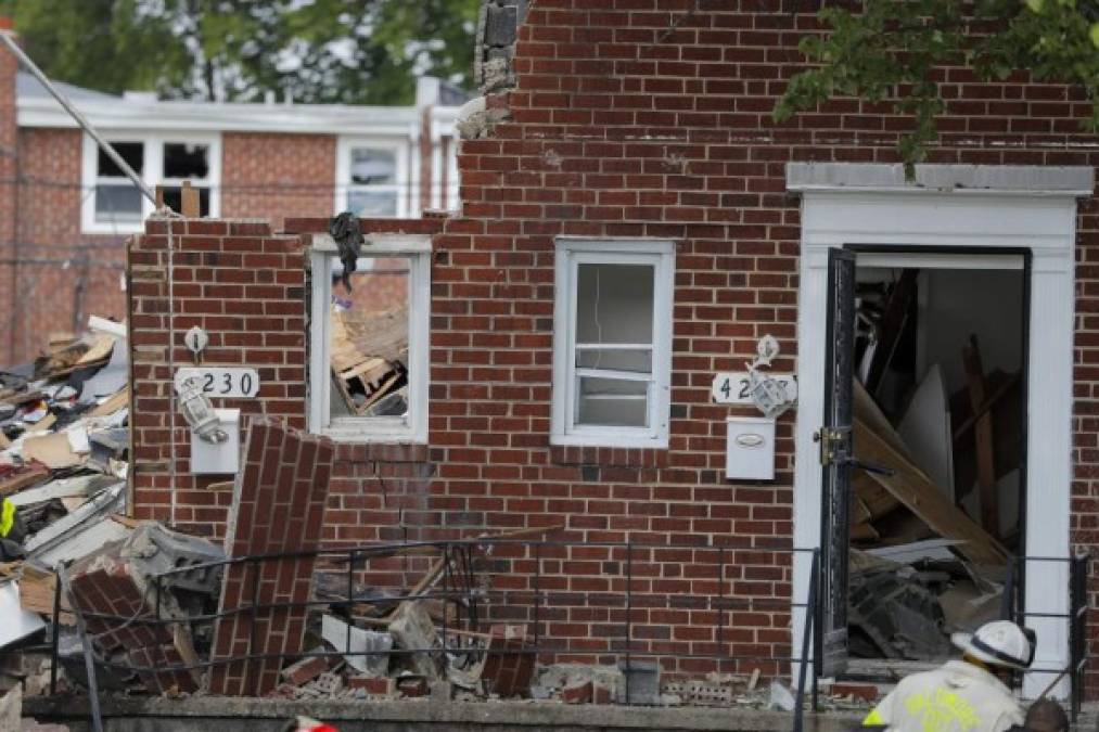 Las imágenes de la destrucción tras explosión en Baltimore  