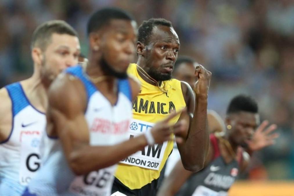 Las tristes imágenes de la lesión de Usain Bolt en Londres 2017