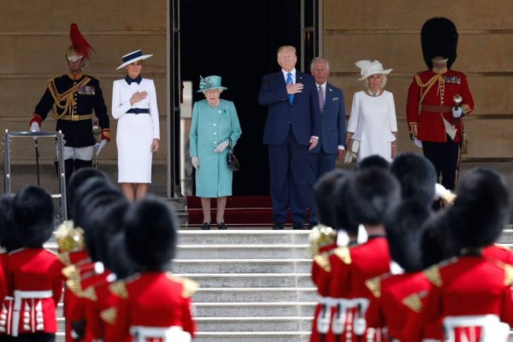 FOTOS: El recibimiento de la reina Isabel II a Donald Trump en Reino Unido