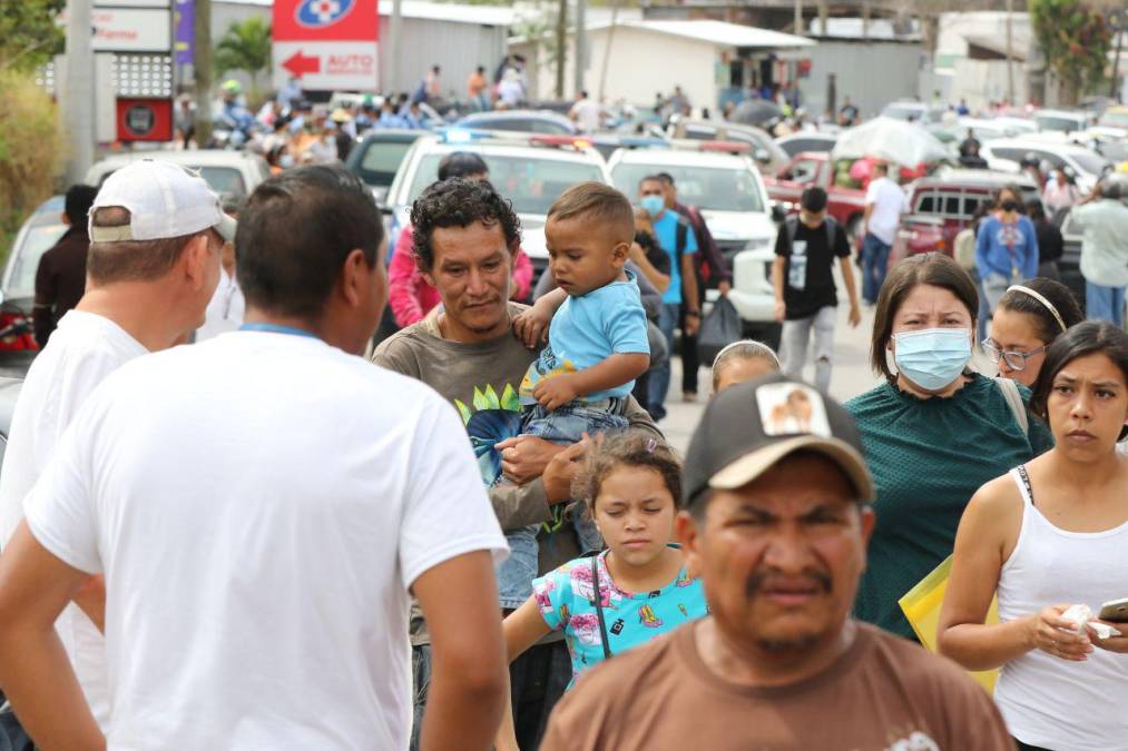 Con mascotas al hombro y largas caminatas: fotos del caos en la salida al sur por protesta del Ministerio Público