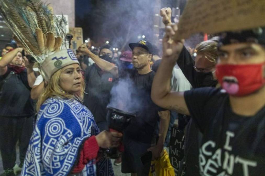 FOTOS: Ni el mal clima frena protestas antirracistas en Estados Unidos