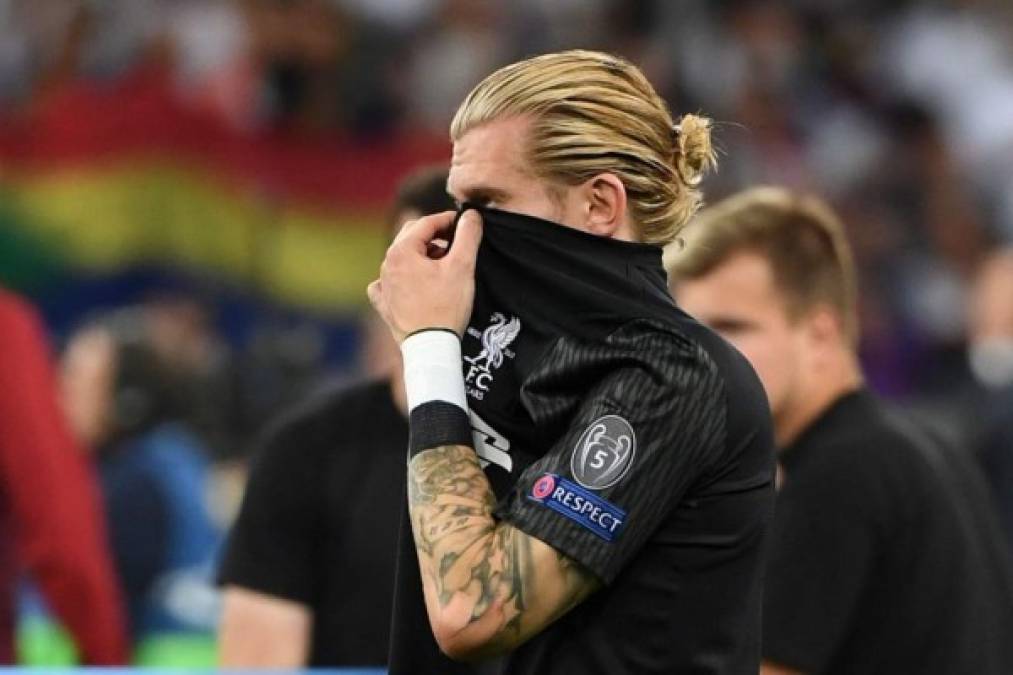 FOTOS: El lamento del arquero del Liverpool, Loris Karius, tras errores garrafales en final de Champions