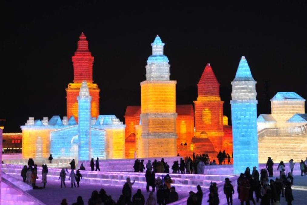 Las espectaculares imágenes del Festival Internacional de Hielo en China (GALERÍA)