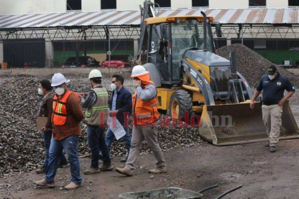 FOTOS: Así fue la inspección de la Atic en predios donde instalarán hospital móvil