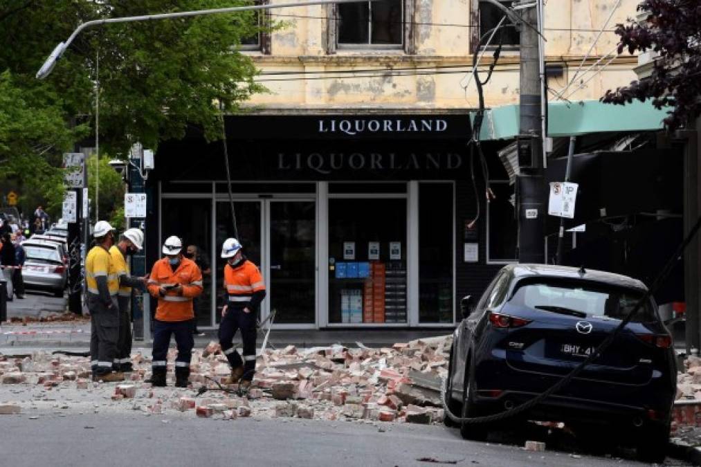 Edificios derrumbados y postes a punto de caer: los daños tras el sismo en Australia