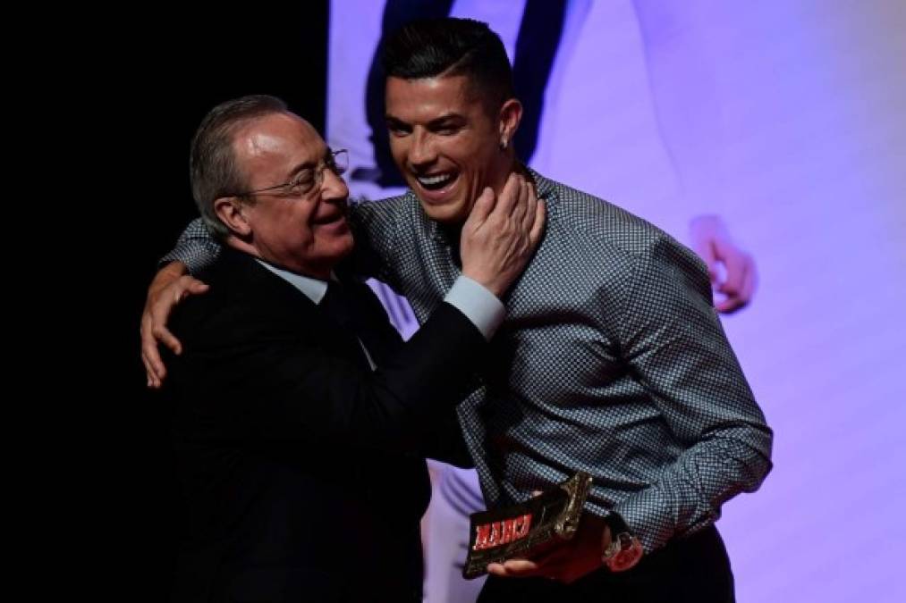 FOTOS: Así fue el reencuentro entre Cristiano Ronaldo y Florentino Pérez en Madrid