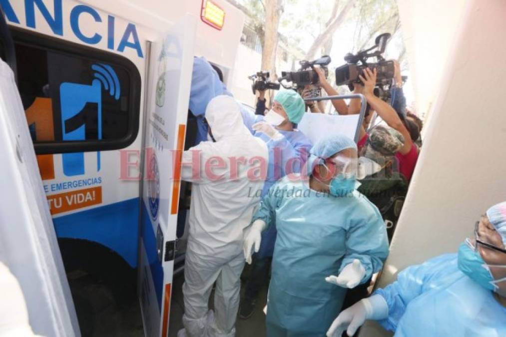 Las imágenes más impactantes tras llegada de hondureña sospechosa de coronavirus