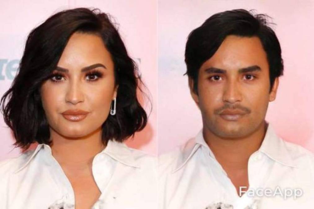 FOTOS: Así lucen los famosos al 'cambiar de sexo' con FaceApp