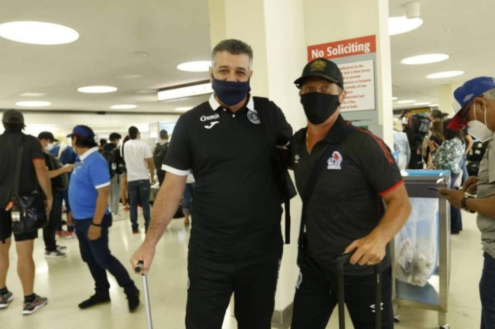 ¡Abrazo de Troglio y Diego! La llegada de Olimpia y Motagua a New Jersey