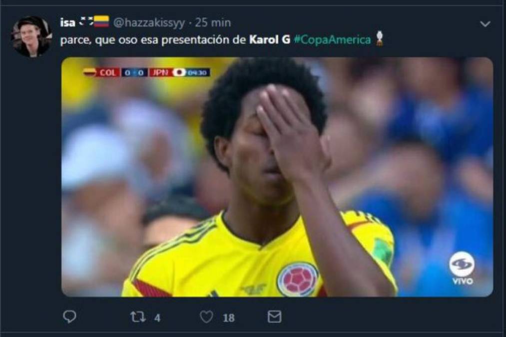Destrozan con memes a Karol G por su presentación en la inauguración de la Copa América 2019