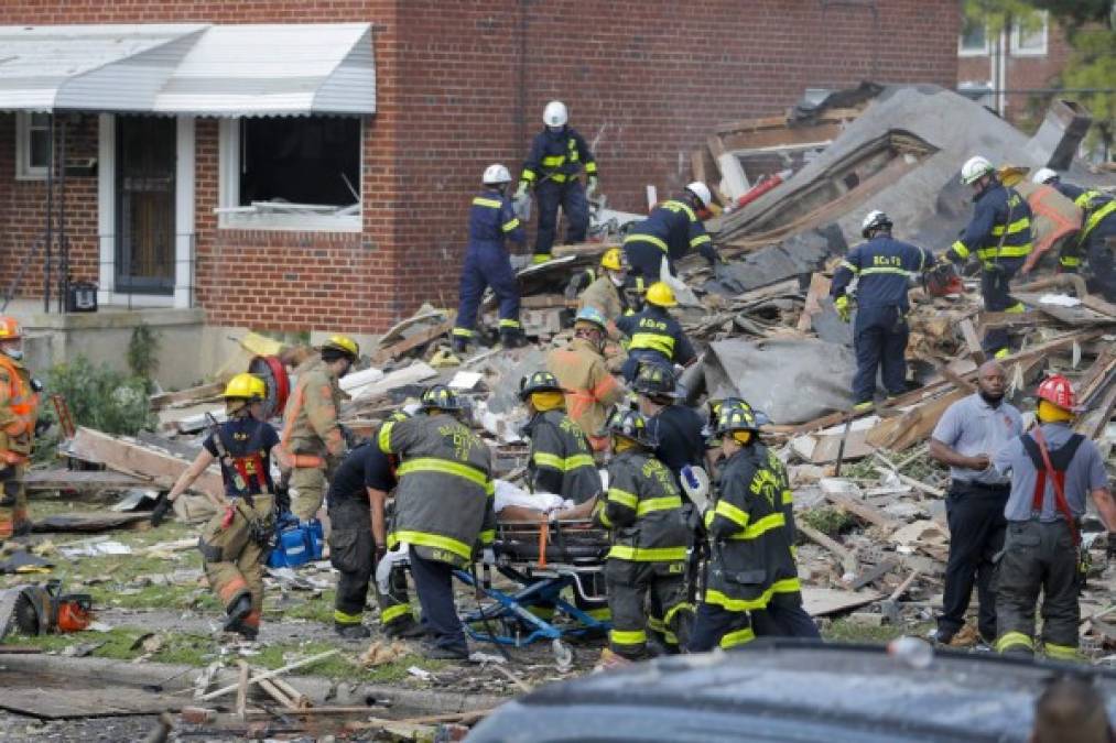 Las imágenes de la destrucción tras explosión en Baltimore  