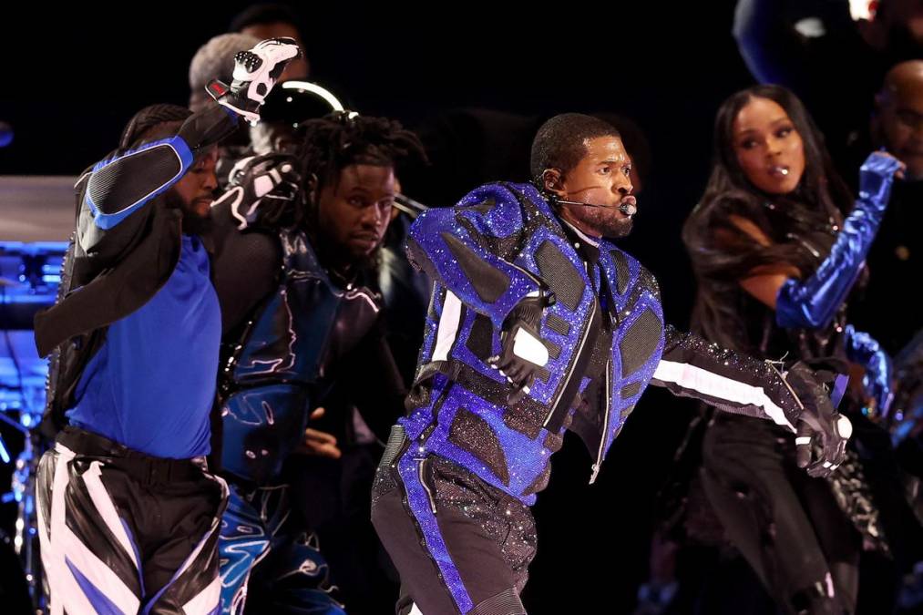 Con grandes invitados, así fue el Halftime Show de Usher en el Super Bowl
